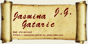 Jasmina Gatarić vizit kartica
